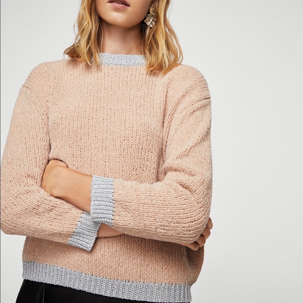 Mango metallic finish sweater - Picture 3 of 5
